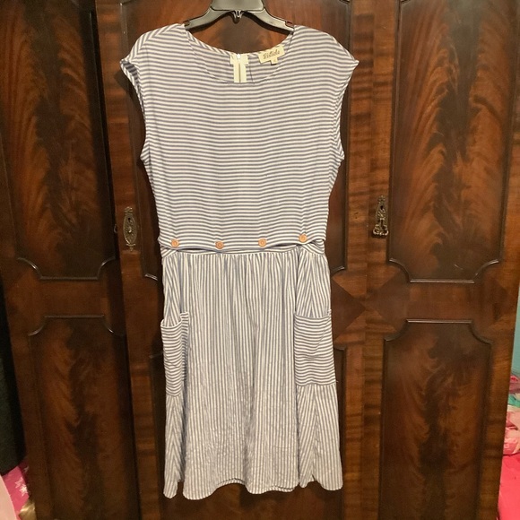 Listicle Linen Dress Top/Skirt Size L - Picture 2 of 5